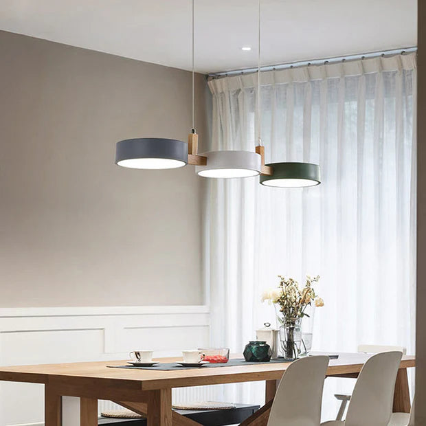 Nordura – Scandinavian Wooden & Metal LED Pendant Light