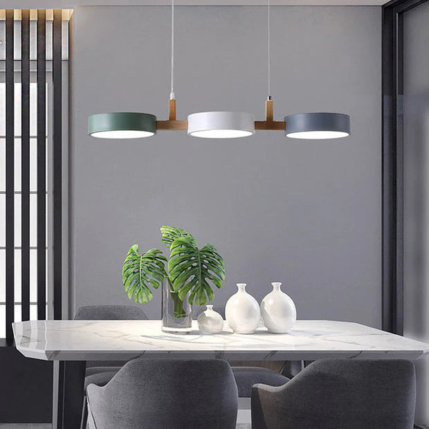 Nordura – Scandinavian Wooden & Metal LED Pendant Light
