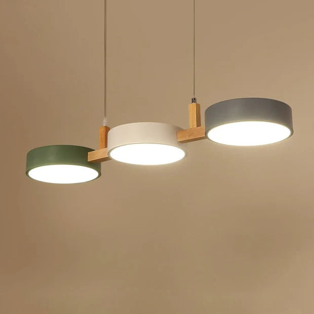 Nordura – Scandinavian Wooden & Metal LED Pendant Light