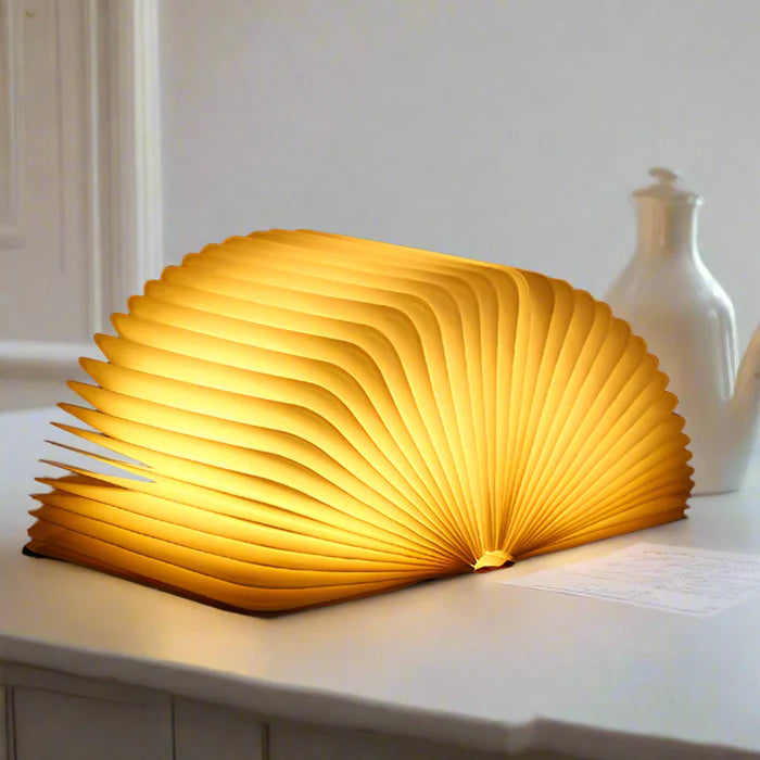 LumoBook – LED Folding Book Lamp with Warm Ambient Light
