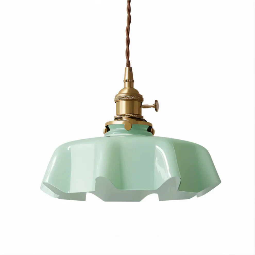Floralis – Retro Wavy Glass Pendant Light
