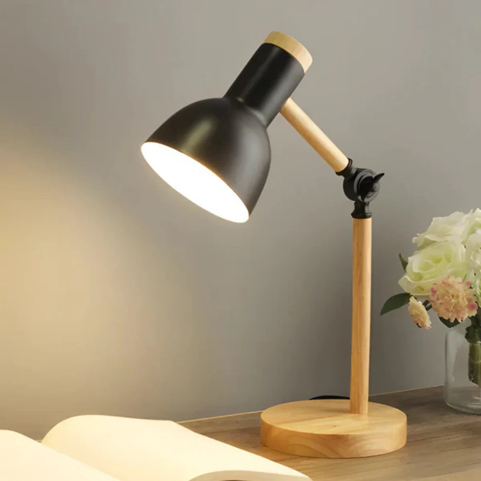 LumoWood – Adjustable Nordic Wooden LED Table Lamp
