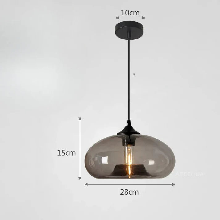 Lustra – Vintage Coloured Glass Pendant Light