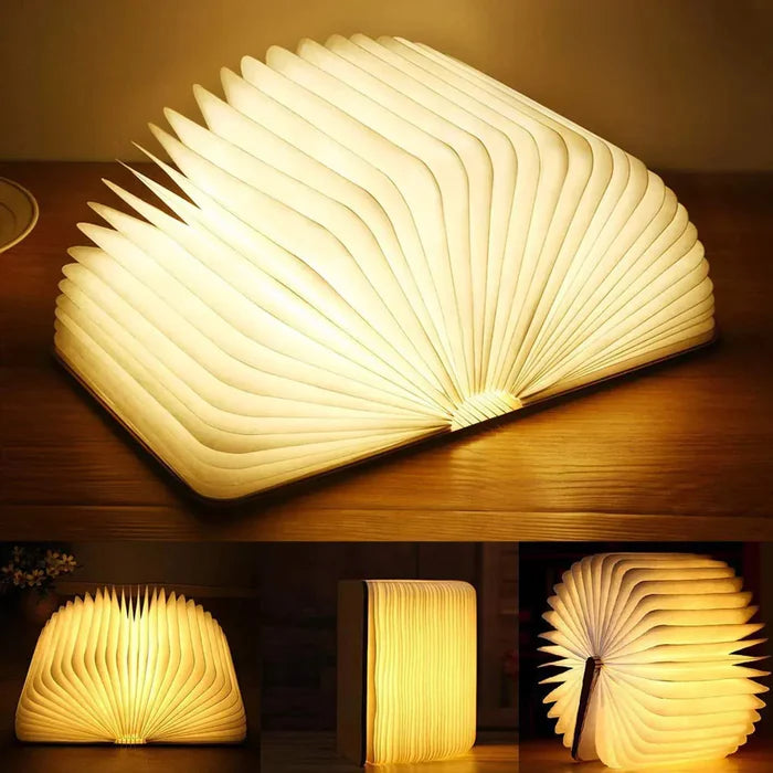 LumoBook – LED Folding Book Lamp with Warm Ambient Light