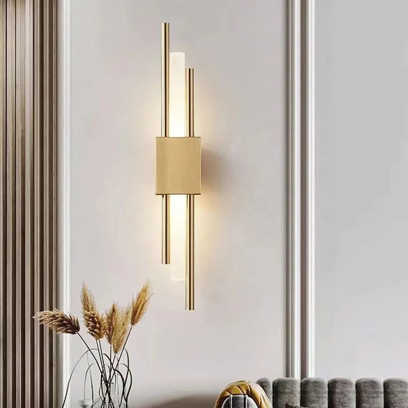 Liora – Modern Brass & Glass Wall Lamp