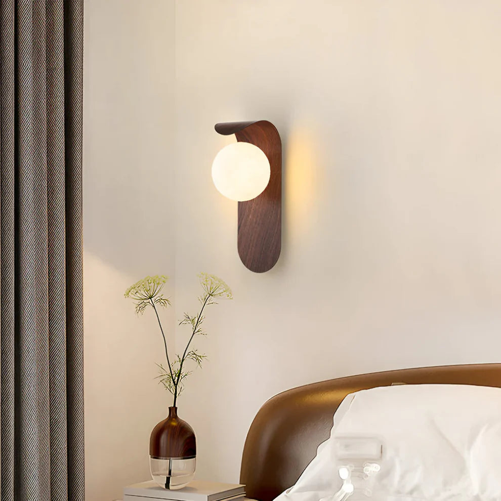 LumaFold – Scandinavian Wooden LED Wall Lamp