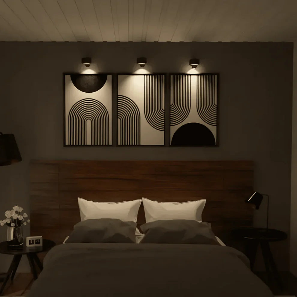Lumevo – Modern Wireless LED Wall Lamp with Touch Control