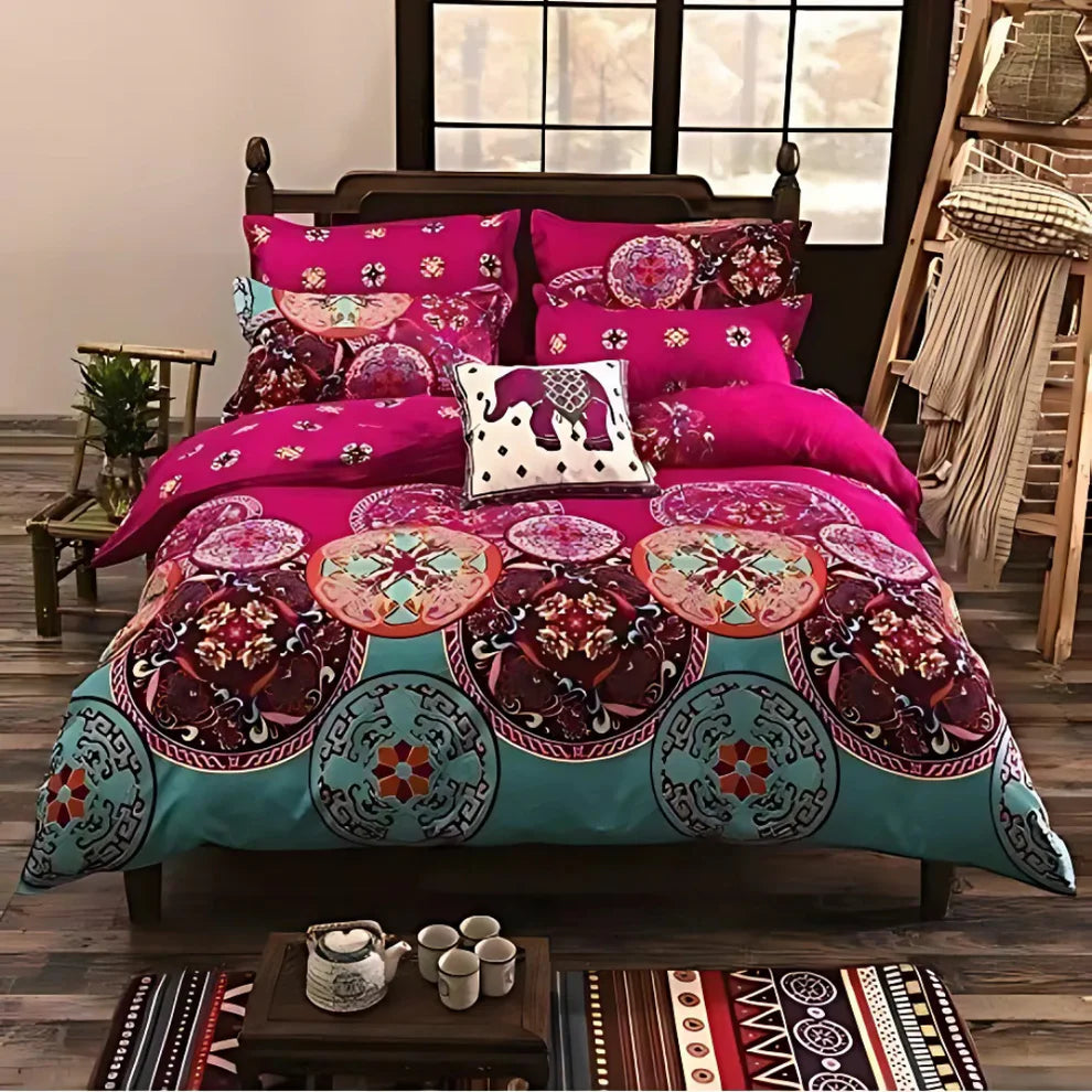 Tova – Modern Printed Duvet Cover Set with Soft Breathable Fabric