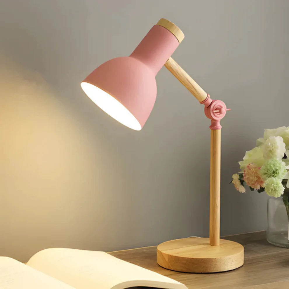 LumoWood – Adjustable Nordic Wooden LED Table Lamp