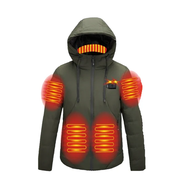 ThermaCore – 11-Zone Smart Heated Jacket with USB Power & Adjustable Warmth