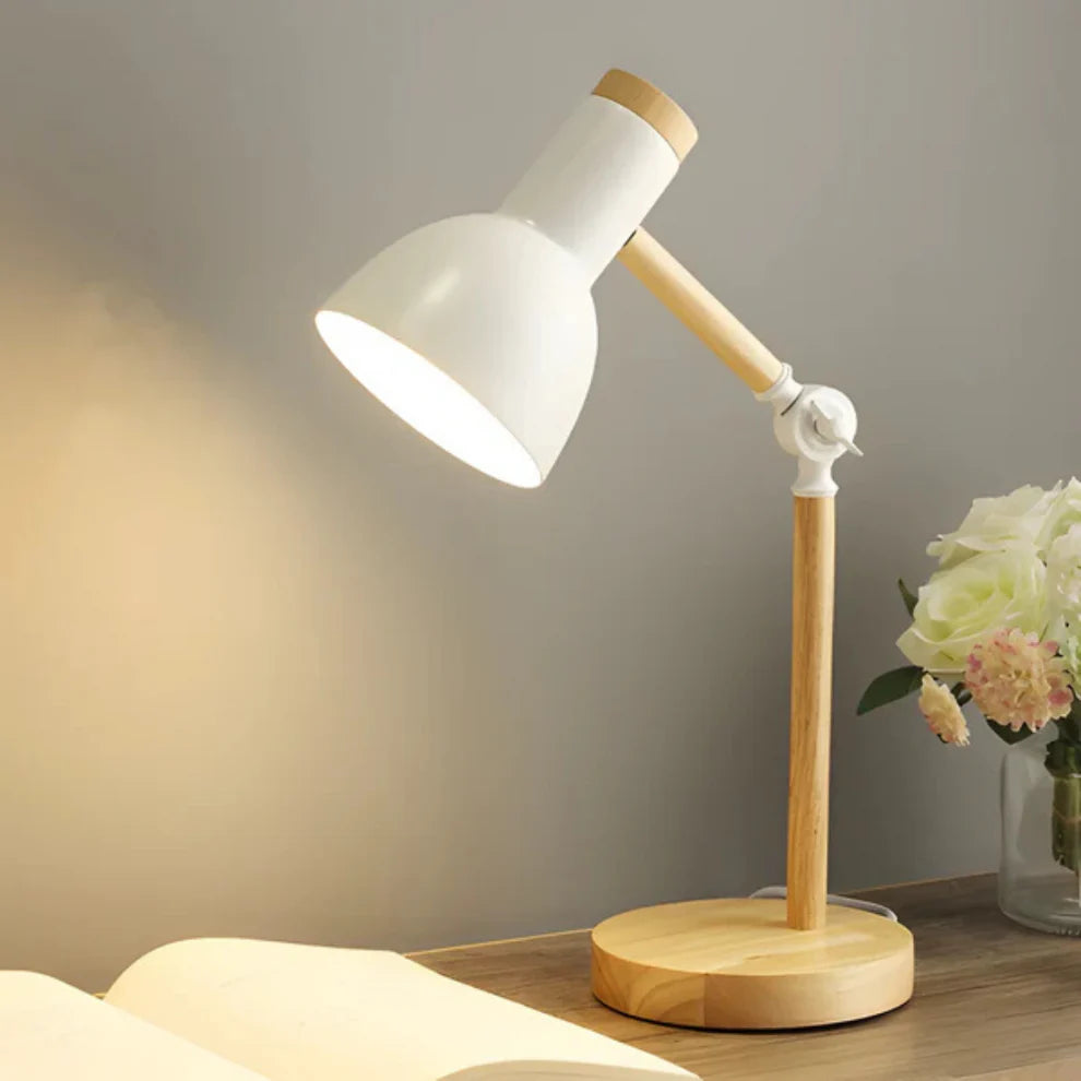 LumoWood – Adjustable Nordic Wooden LED Table Lamp