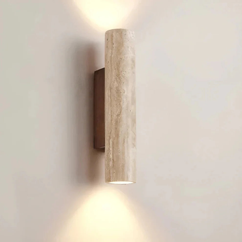 Travora – Wabi Sabi Travertine LED Wall Lamp