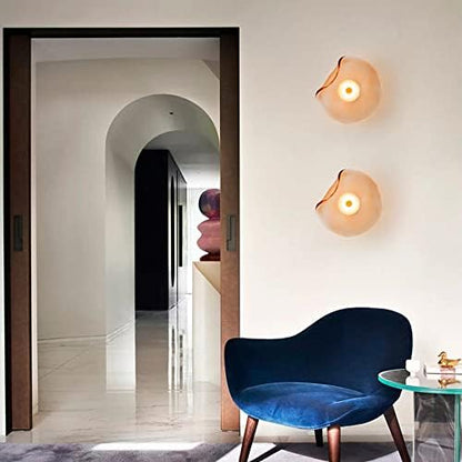 AuroLum – Modern Smoked Glass LED Wall Lamp