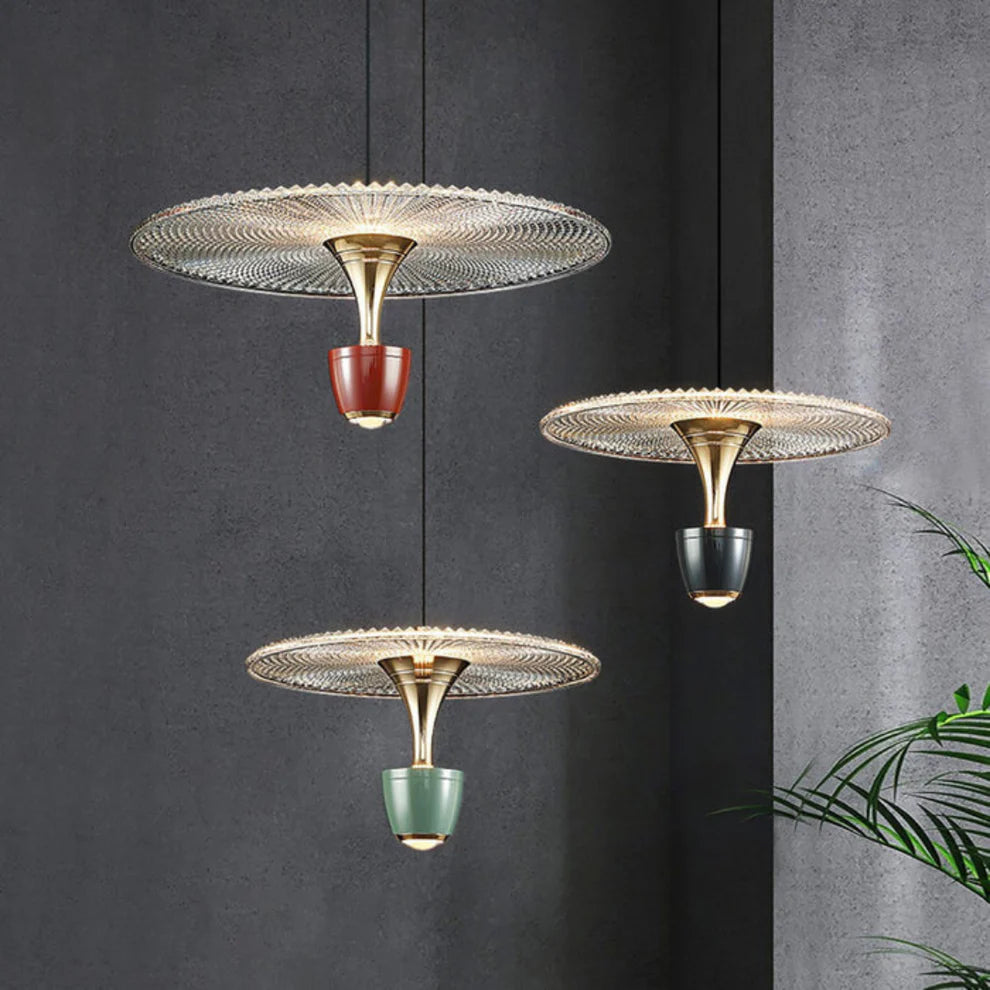 Lunaris – Modern Crystal Glass LED Pendant Light
