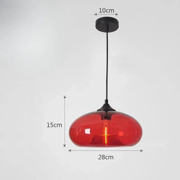 Lustra – Vintage Coloured Glass Pendant Light