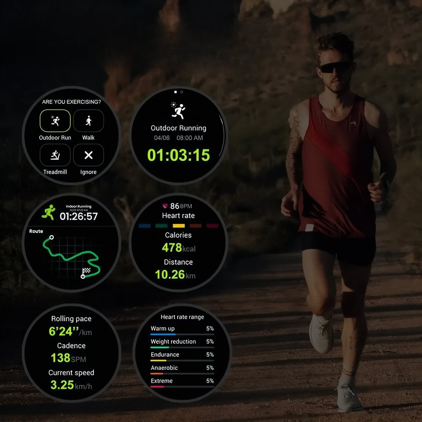 Outdoor GPS Smartwatch - Bricodil BCD4921