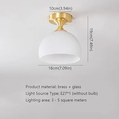Lumeor – Modern Milky Glass Ceiling Light