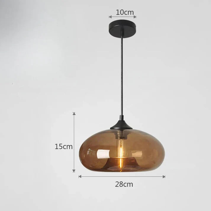 Lustra – Vintage Coloured Glass Pendant Light