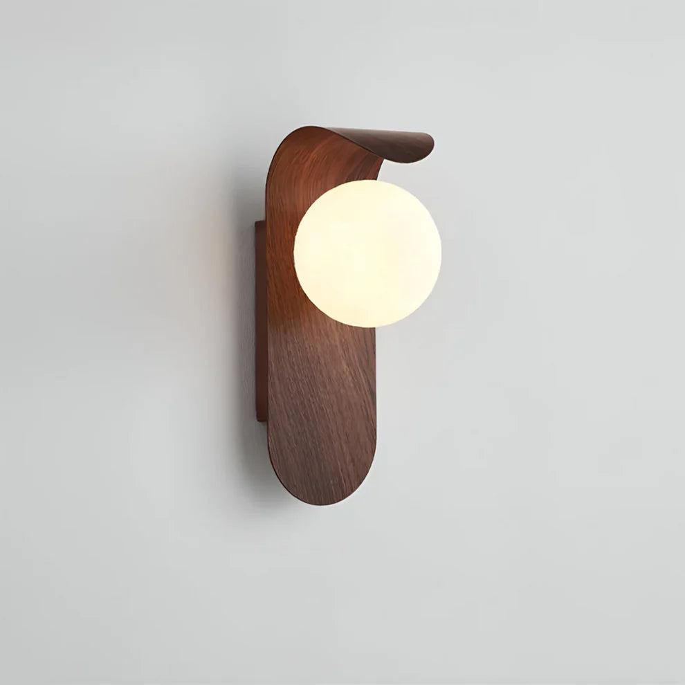 LumaFold – Scandinavian Wooden LED Wall Lamp
