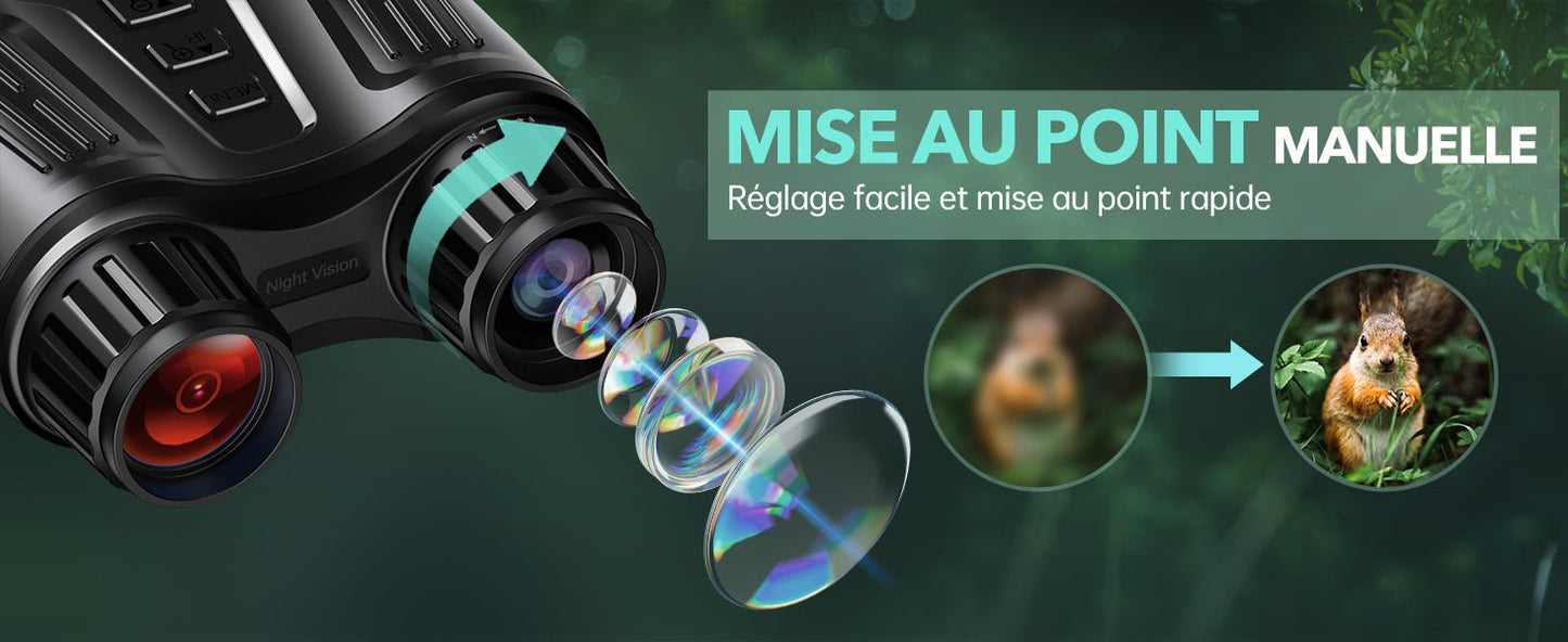 Jumelles Vision Nocturne Infrarouge NV2180 | Bricodil