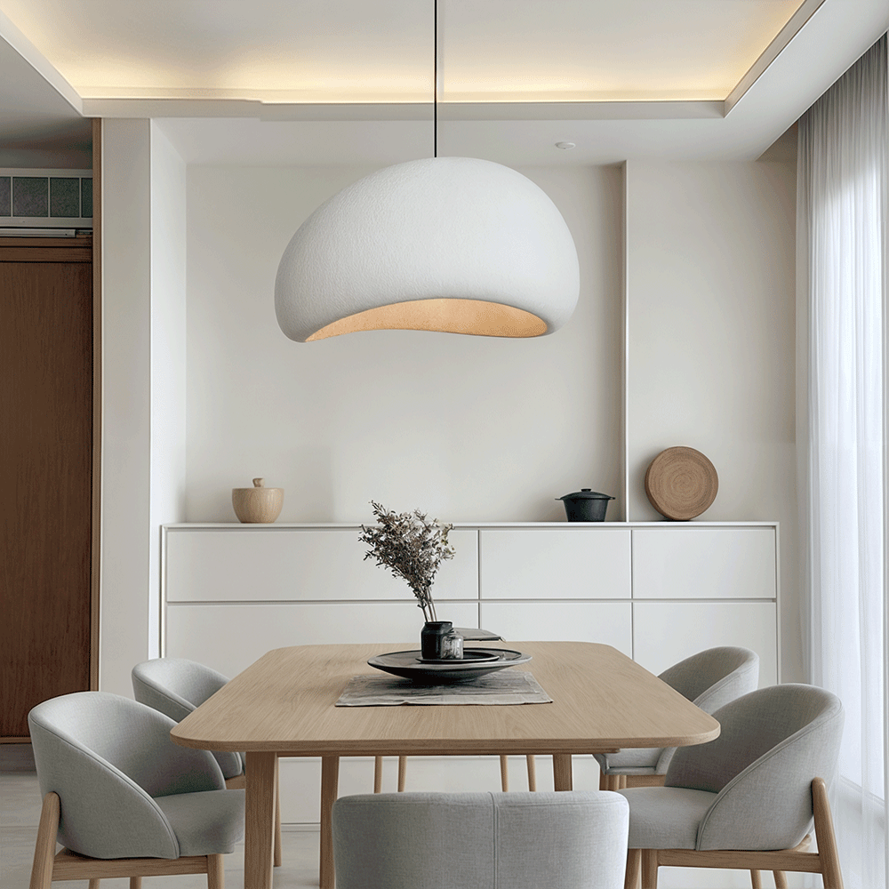 Lunara – Modern Sculptural Cloud Pendant Lamp in Resin