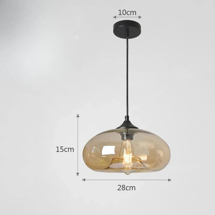 Lustra – Vintage Coloured Glass Pendant Light