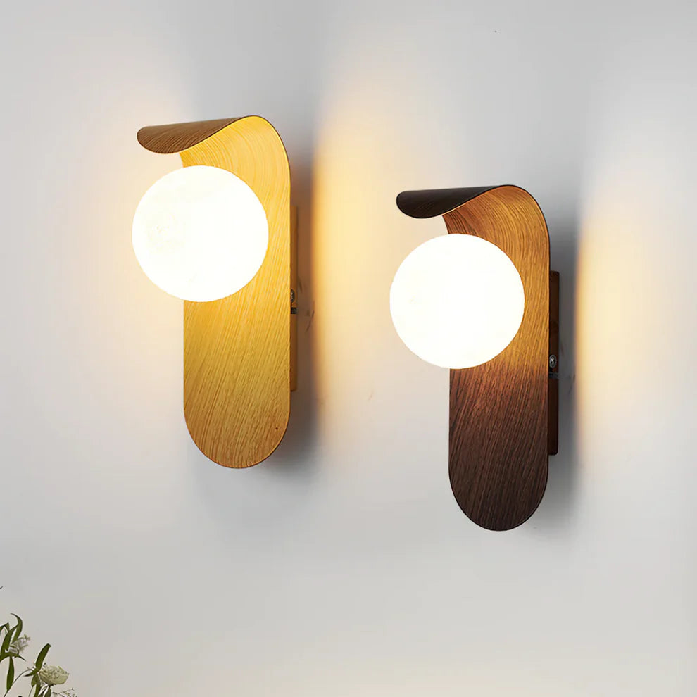 LumaFold – Scandinavian Wooden LED Wall Lamp