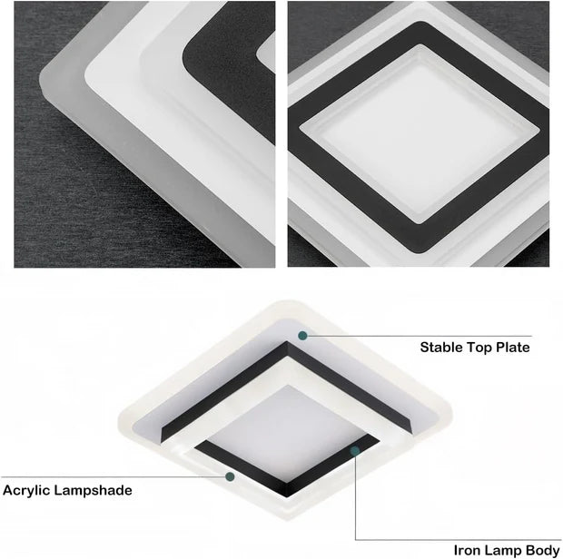 Lumora – Modern Square LED Ceiling Light