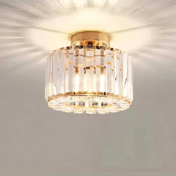 Aurevia – Elegant Crystal Flush Mount Ceiling Light