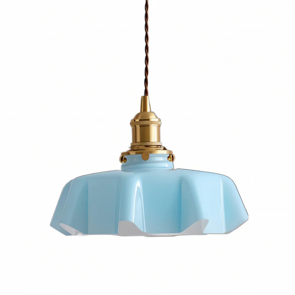 Floralis – Retro Wavy Glass Pendant Light
