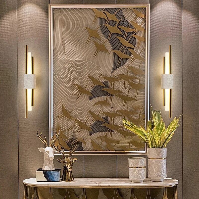 Liora – Modern Brass & Glass Wall Lamp