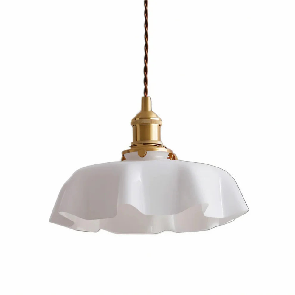 Floralis – Retro Wavy Glass Pendant Light
