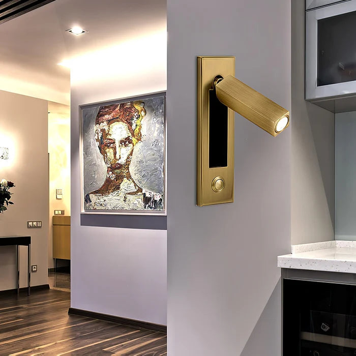 LumoNest – Modern Recessed LED Bedside Wall Lamp