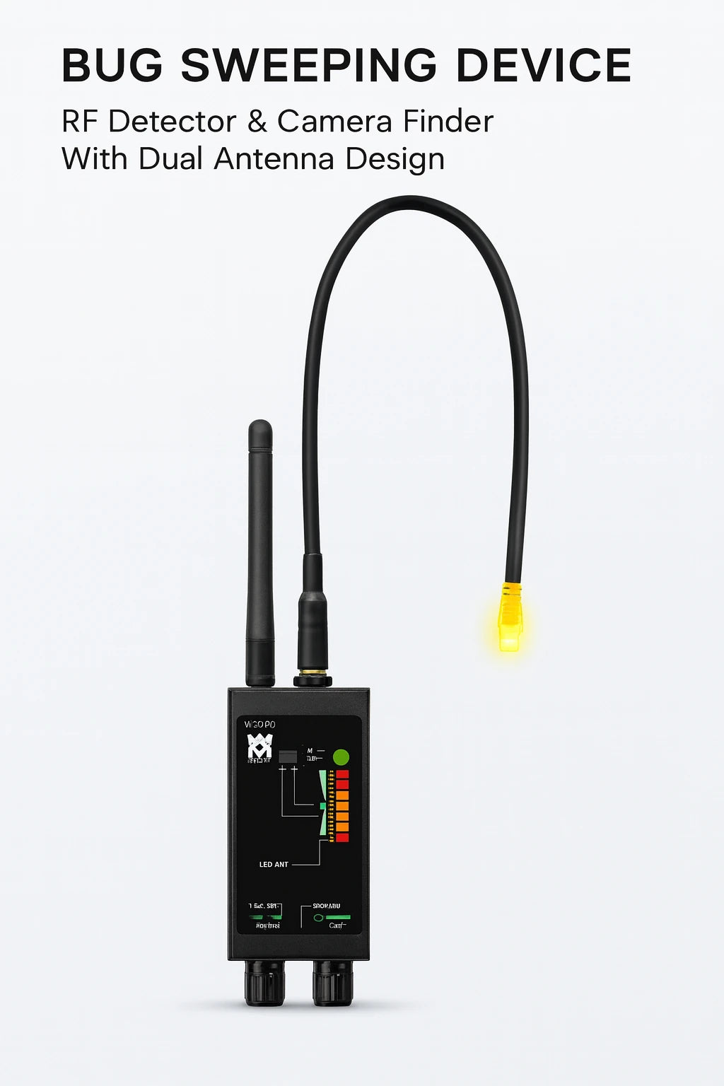 Professional Hidden Camera & GPS Bug Detector with AI Autoscan - Bricodil BCD5842