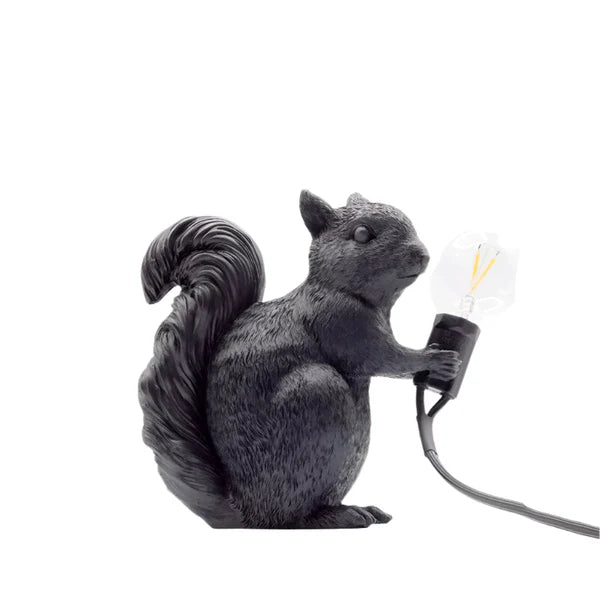 LumoSquirrel – Cute Resin LED Table Lamp for Kids Bedroom