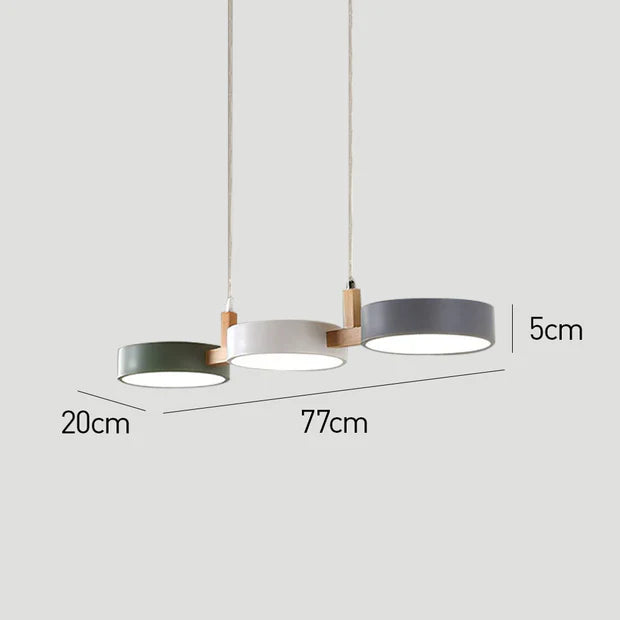 Nordura – Scandinavian Wooden & Metal LED Pendant Light