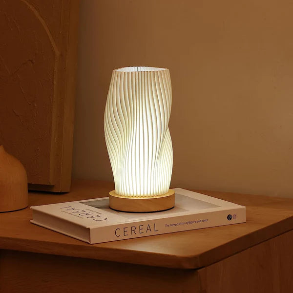 Wavea – Modern Dimmable USB Table Lamp with Wave Design
