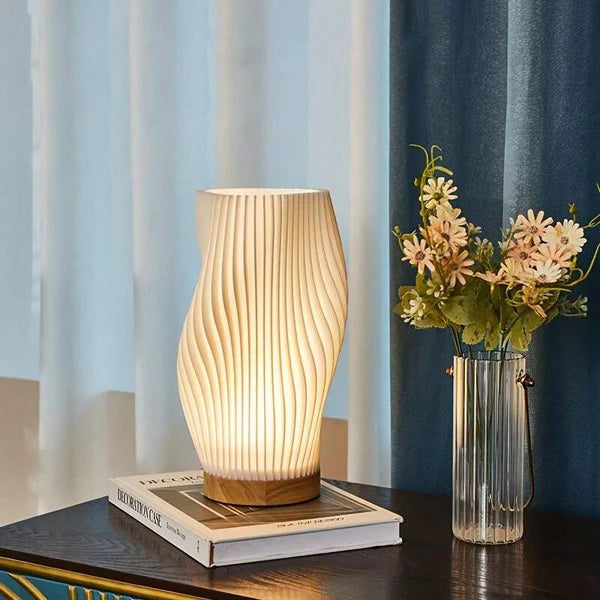 Wavea – Modern Dimmable USB Table Lamp with Wave Design