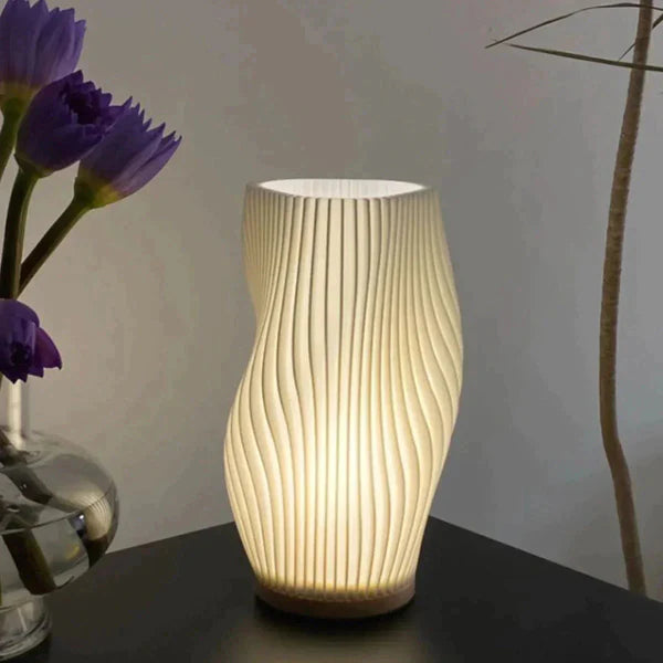 Wavea – Modern Dimmable USB Table Lamp with Wave Design