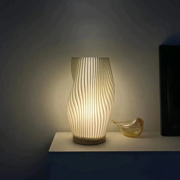 Wavea – Modern Dimmable USB Table Lamp with Wave Design