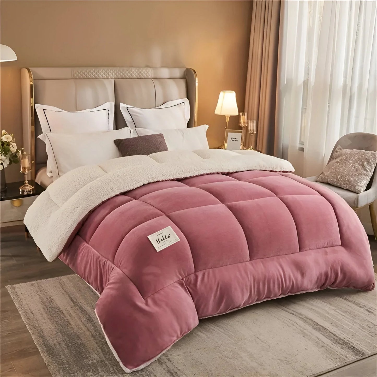 Nordhavn – Ultra-Soft Fleece Comforter with Sherpa Lining