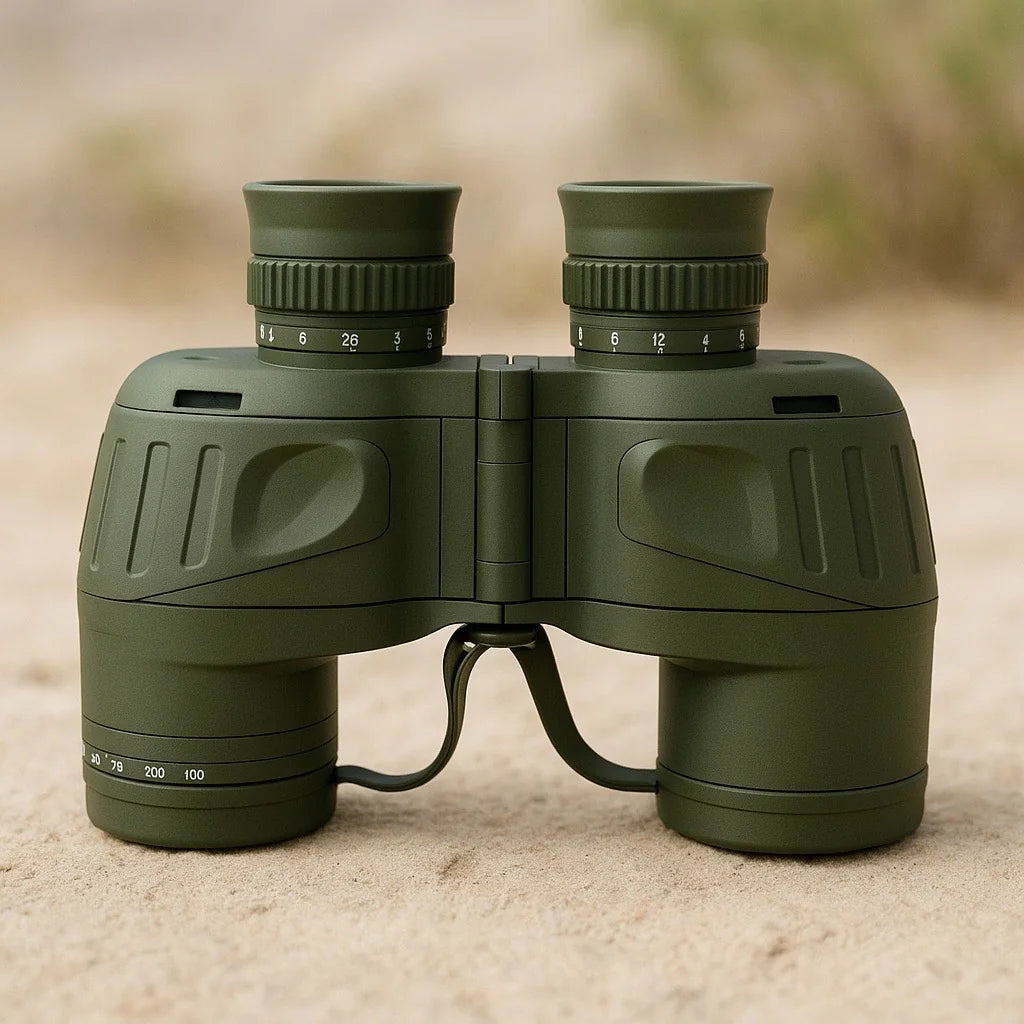 10×50 Military Marine Binoculars with Rangefinder & Compass - Bricodil BCD4722