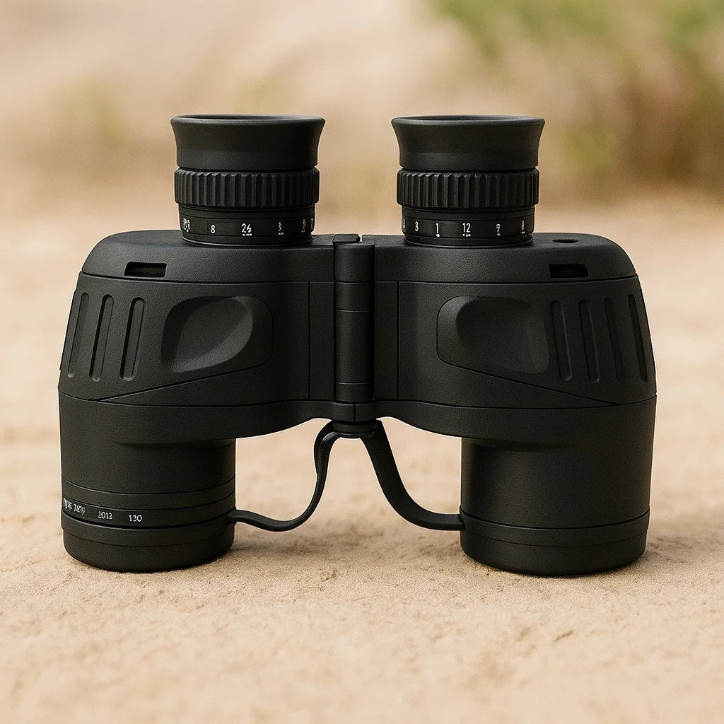 10×50 Military Marine Binoculars with Rangefinder & Compass - Bricodil BCD4722