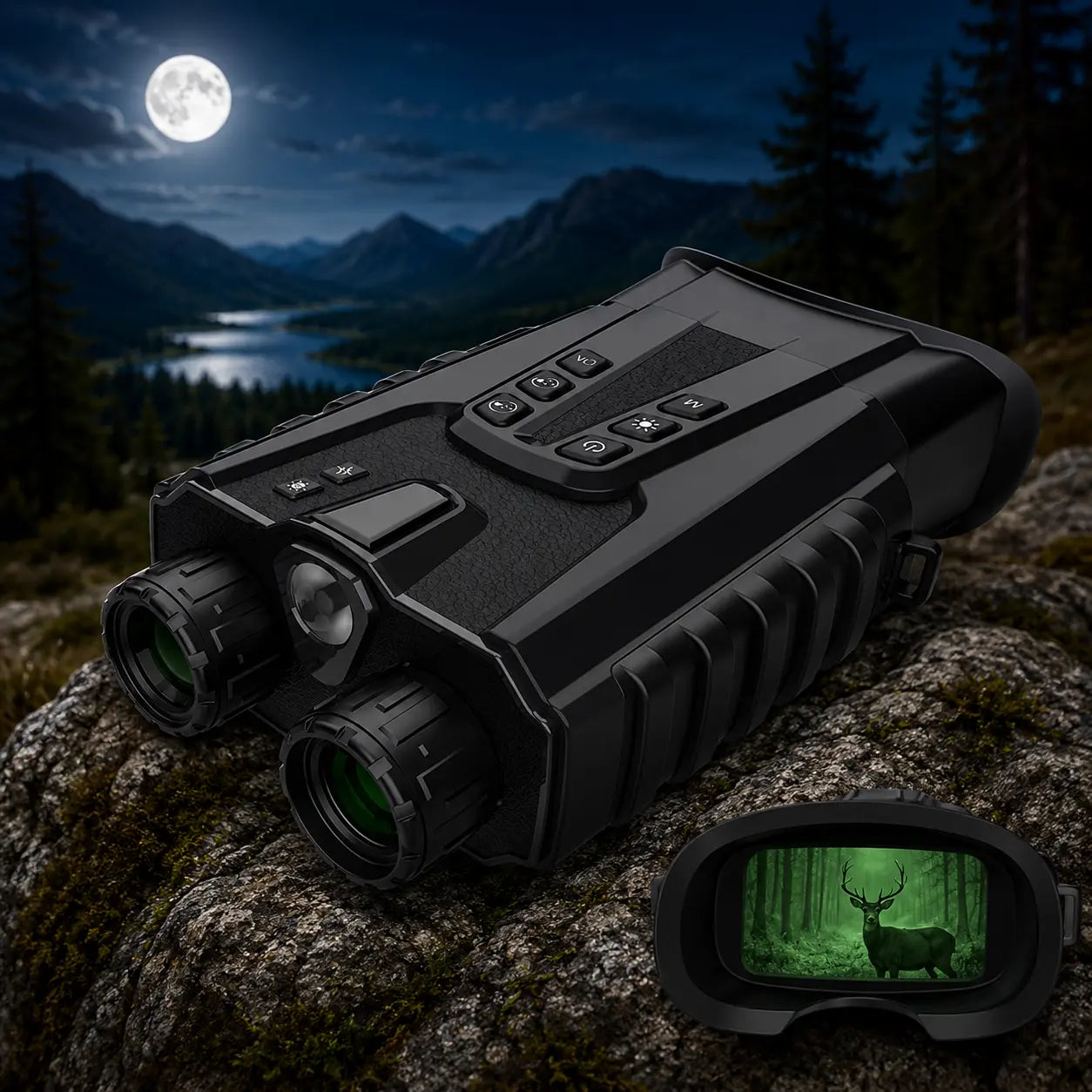 Military Grade HD Night Vision Binoculars 8x zoom, 500m range