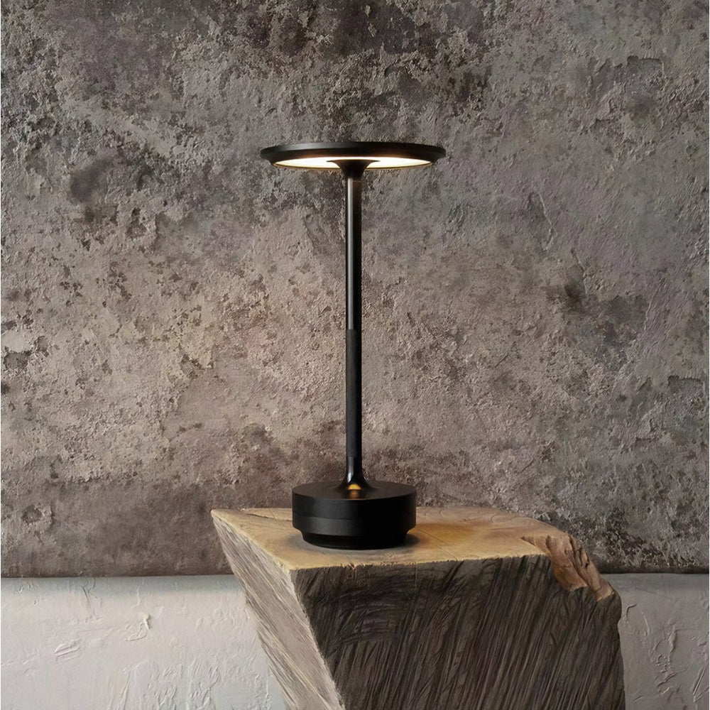 LumoRetro – Wireless Dimmable Retro LED Table Lamp | Metal & Portable