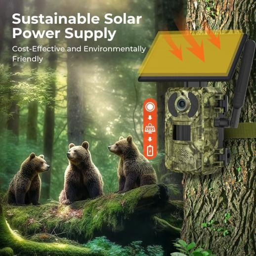 4G Solar Hunting Camera with 2K Video - Bricodil BCD4827