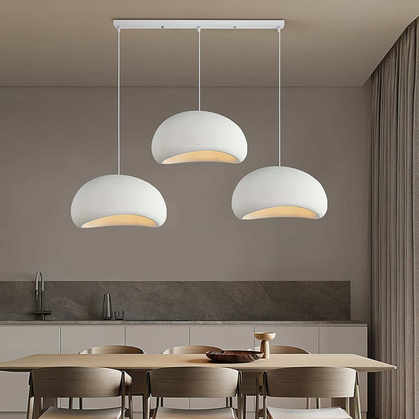 Lunara – Modern Sculptural Cloud Pendant Lamp in Resin
