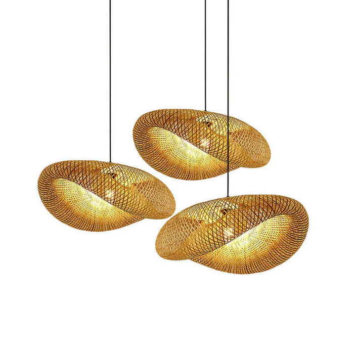 BambuLux – Handwoven Bamboo Pendant Light