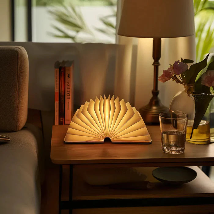 LumoBook – LED Folding Book Lamp with Warm Ambient Light