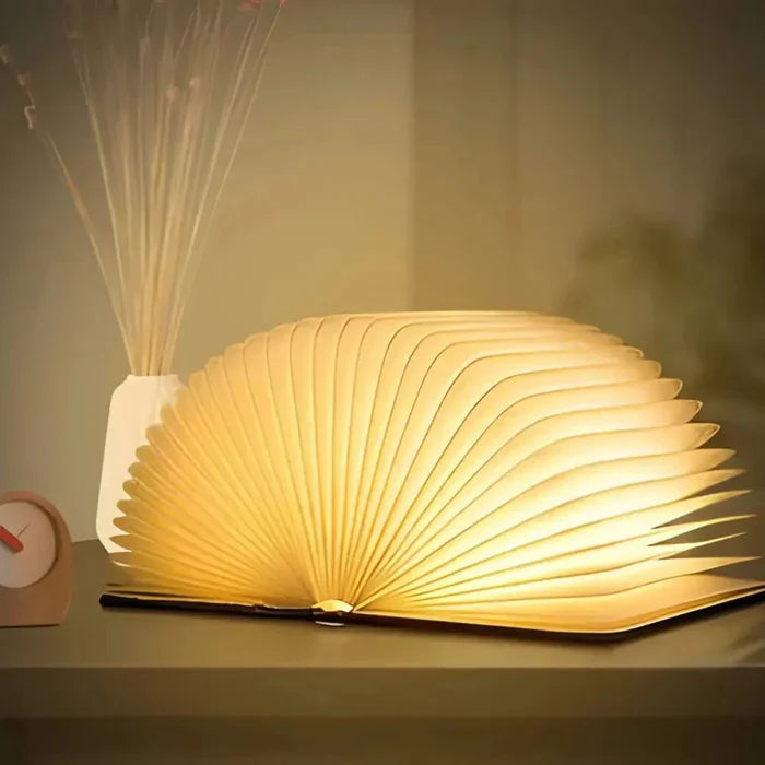 LumoBook – LED Folding Book Lamp with Warm Ambient Light